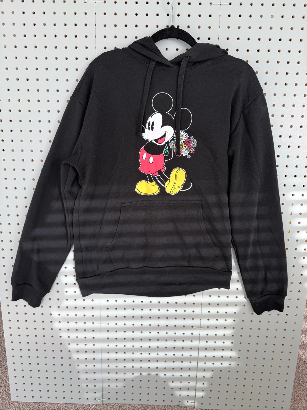 Disney Black Hoodie with Mickey and Colorful Accents